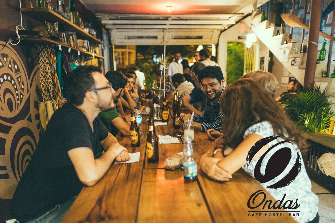 Ondas Cafe Hostel Bar, Medellín — language exchange and community